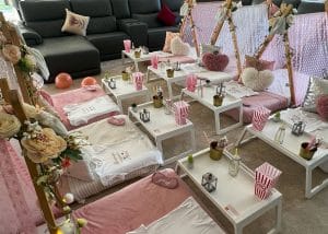 Little
  Pretty Things Theme Childrens Sleepover Party    