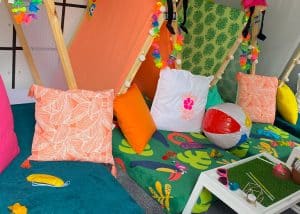 Tropical
  Themed Sleepover Party    